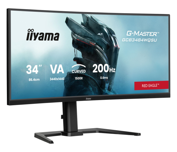 iiyama G-Master GCB3484WQSU-B2 Red Eagle Curved - 1596789 - zdjęcie 2